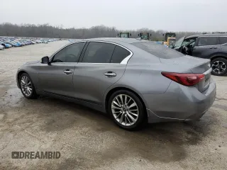 2019 Infiniti Q50 Luxe z VIN JN1EV7AP3KM541179, wystawiony jako Copart lot #43910465 z przebiegiem 52 004 mil mil oraz Czysty tytuł • Clean title. Historia ofert i sprzedaży dostępna na DreamBid. Obrazek 2.