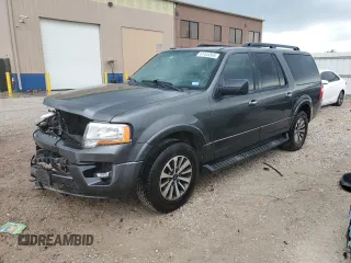 2017 Ford Expedition Max XLT with VIN 1FMJK1HT7HEA25605, listed as a Copart auction lot 61444565 with 162,740 mi miles and Salvage title. Bid and sale history available at DreamBid. Image 1.