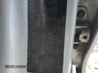 2016 Kia Forte LX z VIN KNAFK4A67G5486590, wystawiony jako Copart lot #52322535 z przebiegiem 191 541 mil mil oraz Szkoda całkowita • Salvage title. Historia ofert i sprzedaży dostępna na DreamBid. Obrazek 12.