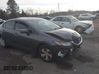 2014 Honda Civic Sedan LX with VIN 19XFB2F5XEE031502, listed as a IAAI auction lot 41487300 with 219,108 mi miles. Bid and sale history available at carsss.com. Image 1.