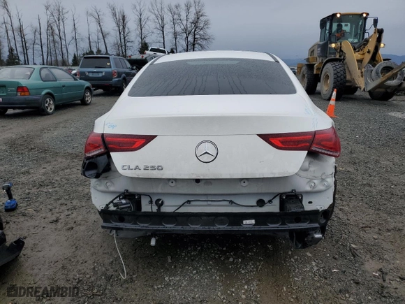 2021 Mercedes-Benz CLA with VIN W1K5J4GB1MN181691, listed as a Copart auction lot 45967745 with 73,626 mi miles and Salvage Title. Bid and sale history available at carsss.com. Image 6.