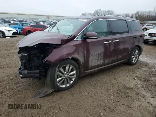 2018 Kia Sedona SX-L with VIN KNDME5C16J6375796, listed as a Copart auction lot 83982744 with 108,289 mi miles and Clean Title. Bid and sale history available at carsss.com. Image 1.