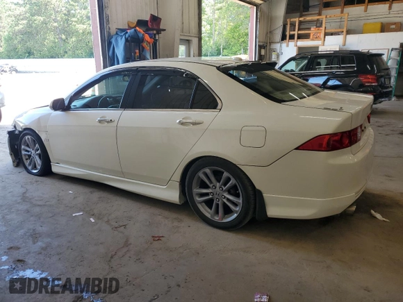 2005 Acura TSX with VIN JH4CL968X5C010626, listed as a Copart auction lot 63658785 with 187,350 mi miles and Salvage title. Bid and sale history available at DreamBid. Image 2.
