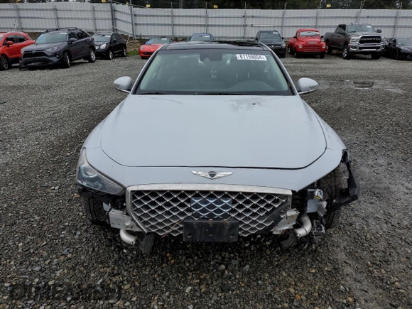 2019 Genesis G70 Advanced with VIN KMTG34LA5KU026138, listed as a Copart auction lot 81159054 with 99,964 mi miles and Salvage Title. Bid and sale history available at DreamBid. Image 5.
