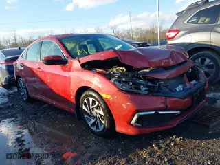 2019 Honda Civic Sedan LX with VIN 19XFC2F69KE009931, listed as a IAAI auction lot 41232577 with 47,513 mi miles. Bid and sale history available at carsss.com. Image 1.