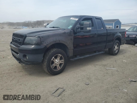 2007 Ford F-150 XLT with VIN 1FTPX12567NA59611, listed as a Copart auction lot 54785865 with 215,157 mi miles and Clean Title. Bid and sale history available at carsss.com. Image 1.