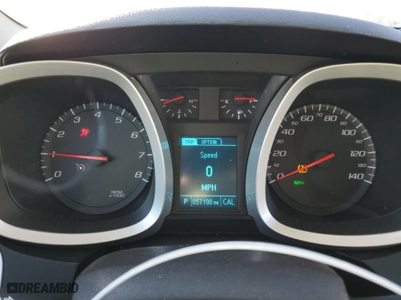 2014 Chevrolet Equinox LT with VIN 2GNFLFE31E6236055, listed as a Copart auction lot 46854695 with 57,190 mi miles and Salvage Title. Bid and sale history available at carsss.com. Image 9.