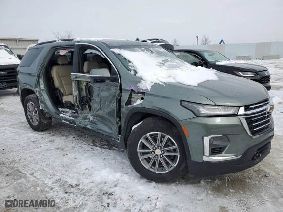 2022 Chevrolet Traverse LT Leather with VIN 1GNEVHKW8NJ160126, listed as a Copart auction lot 45584605 with 0 mi miles and Salvage Title. Bid and sale history available at carsss.com. Image 4.