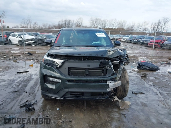 2023 Ford Explorer ST with VIN 1FM5K8GC8PGA21562, listed as a IAAI auction lot 41606365 with 11,137 mi miles. Bid and sale history available at carsss.com. Image 13.