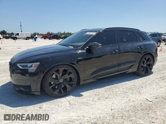 2022 Audi e-tron Premium with VIN WA1AAAGE2NB005246, listed as a Copart auction lot 56534103 with 26,794 mi miles. Bid and sale history available at carsss.com. Image 1.