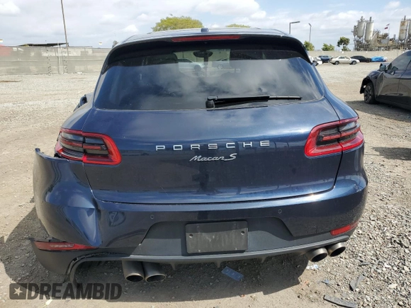 2018 Porsche Macan S with VIN WP1AB2A51JLB35667, listed as a Copart auction lot 54934495 with Not provided miles and Salvage title. Bid and sale history available at DreamBid. Image 6.