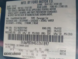 2016 Ford Mustang EcoBoost с VIN 1FA6P8TH4G5261897, выставлен на аукционе IAAI как лот 42405657 с пробегом 121 222 миль миль и . История ставок и продаж доступна на DreamBid. Изображение 9.