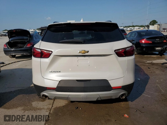 2022 Chevrolet Blazer LT with VIN 3GNKBDRS5NS147095, listed as a Copart auction lot 59040055 with 36,346 mi miles and Salvage title. Bid and sale history available at DreamBid. Image 6.