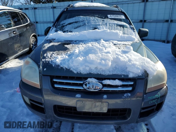 2005 Kia Sportage LX with VIN KNDJE723957107441, listed as a Copart auction lot 41530635 with 146,045 mi miles and Salvage Title. Bid and sale history available at carsss.com. Image 5.