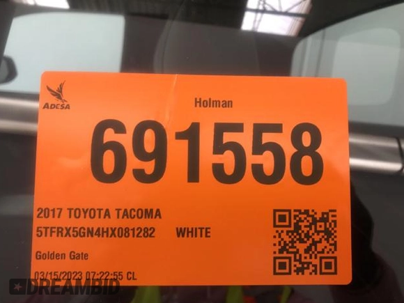 2017 Toyota Tacoma SR z VIN 5TFRX5GN4HX081282, wystawiony jako IAAI lot #42434418 z przebiegiem 184 905 mil mil oraz . Historia ofert i sprzedaży dostępna na DreamBid. Obrazek 23.