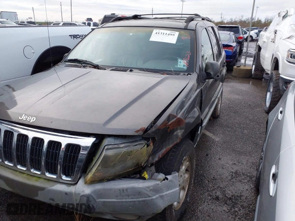 2000 Jeep Grand Cherokee Laredo with VIN 1J4GW48N2YC187623, listed as a IAAI auction lot 41311495 with 121,831 mi miles and . Bid and sale history available at DreamBid. Image 2.