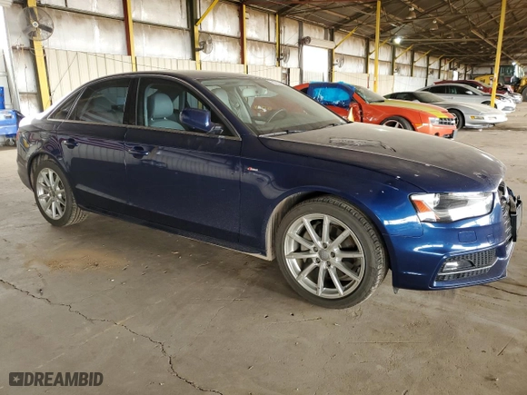 2016 Audi A4 Premium with VIN WAUAFAFL7GN007631, listed as a Copart auction lot 50709625 with 72,364 mi miles and Salvage Title. Bid and sale history available at carsss.com. Image 4.