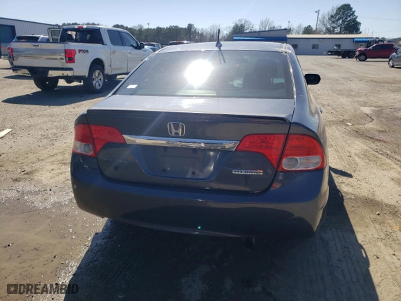 2009 Honda Civic Hybrid with VIN JHMFA36289S012821, listed as a Copart auction lot 48731445 with 126,599 mi miles and Salvage Title. Bid and sale history available at carsss.com. Image 6.