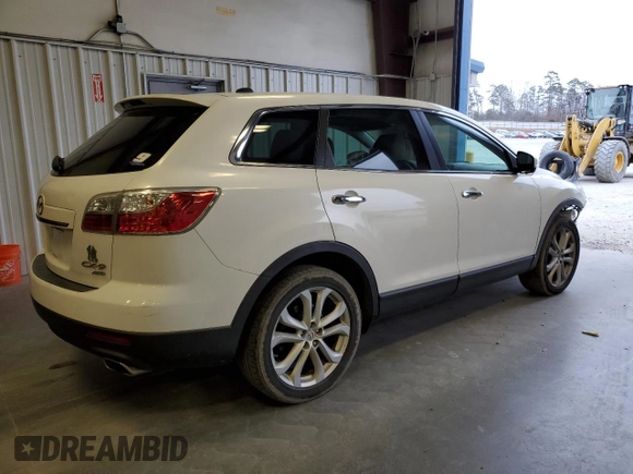 2012 Mazda CX-9 Grand Touring with VIN JM3TB3DV9C0365612, listed as a Copart auction lot 89296215 with Not Provided miles and Salvage Title. Bid and sale history available at carsss.com. Image 3.