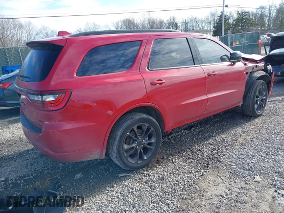 2021 Dodge Durango GT Plus with VIN 1C4RDJDG4MC751003, listed as a IAAI auction lot 41708008 with 26,097 mi miles and . Bid and sale history available at DreamBid. Image 4.