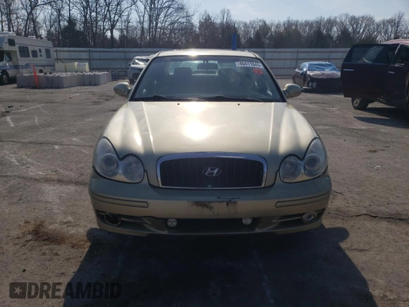 2002 Hyundai Sonata with VIN KMHWF25S42A656824, listed as a Copart auction lot 46411645 with 194,814 mi miles and Salvage Title. Bid and sale history available at carsss.com. Image 5.