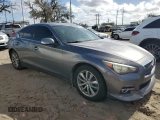 2017 Infiniti Q50 2.0t Sport with VIN JN1CV7AR8HM681049, listed as a Copart auction lot 78521374 with 177,766 mi miles and Non Repairable. Bid and sale history available at carsss.com. Image 4.