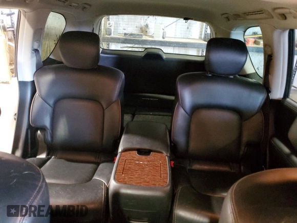 2017 Nissan Armada Platinum with VIN JN8AY2NE8H9707226, listed as a Copart auction lot 64148444 with 83,899 mi miles and Salvage Title. Bid and sale history available at carsss.com. Image 10.