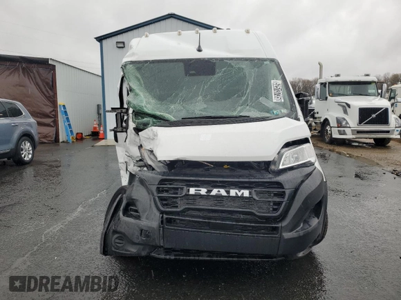 2023 Ram ProMaster Cargo with VIN 3C6LRVDG9PE583202, listed as a Copart auction lot 52513735 with Not Provided miles and Non Repairable. Bid and sale history available at carsss.com. Image 5.