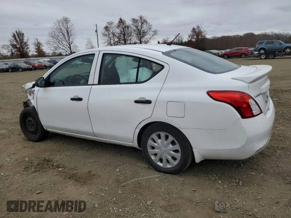 2014 Nissan Versa S with VIN 3N1CN7AP7EL849753, listed as a Copart auction lot 77336083 with 51,478 mi miles and Salvage Title. Bid and sale history available at carsss.com. Image 2.