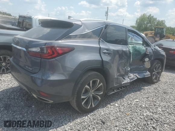 2020 Lexus RX 350 with VIN 2T2HZMAA4LC171993, listed as a Copart auction lot 62016635 with 57,712 mi miles and Salvage title. Bid and sale history available at DreamBid. Image 3.