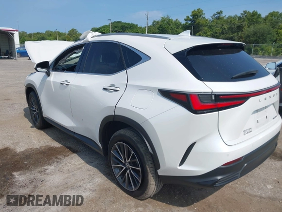 2025 Lexus NX 250 Premium with VIN 2T2GDCAZ0SC017127, listed as a IAAI auction lot 42325758 with 9,735 mi miles and . Bid and sale history available at DreamBid. Image 3.