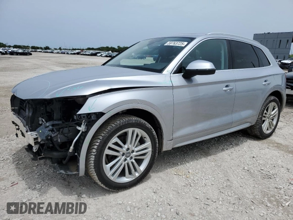 2018 Audi Q5 Premium Plus z VIN WA1BNAFY1J2223421, wystawiony jako Copart lot #59763725 z przebiegiem 42 789 mil mil oraz Czysty tytuł • Clean title. Historia ofert i sprzedaży dostępna na DreamBid. Obrazek 1.