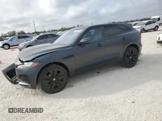 2020 Jaguar F-Pace S with VIN SADCM2FV3LA658852, listed as a Copart auction lot 44826025 with 25,574 mi miles and Salvage Title. Bid and sale history available at DreamBid. Image 1.