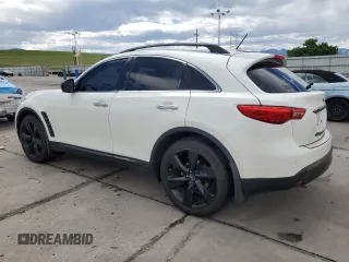 2017 Infiniti QX70 z VIN JN8CS1MW8HM410257, wystawiony jako Copart lot #54413295 z przebiegiem 41 206 mil mil oraz Szkody całkowita. Historia ofert i sprzedaży dostępna na DreamBid. Obrazek 2.