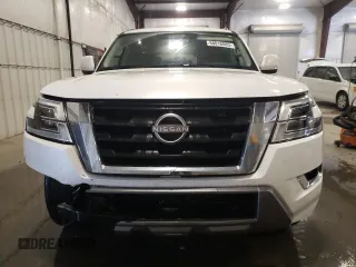2022 Nissan Armada SV with VIN JN8AY2AD3N9675519, listed as a Copart auction lot 88018885 with 75,802 mi miles and Salvage Title. Bid and sale history available at carsss.com. Image 5.