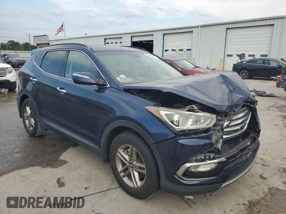 2018 Hyundai Santa Fe 2.4L z VIN 5XYZU3LB2JG537457, wystawiony jako Copart lot #56800005 z przebiegiem 97 344 mil mil oraz Szkoda całkowita • Salvage title. Historia ofert i sprzedaży dostępna na DreamBid. Obrazek 4.