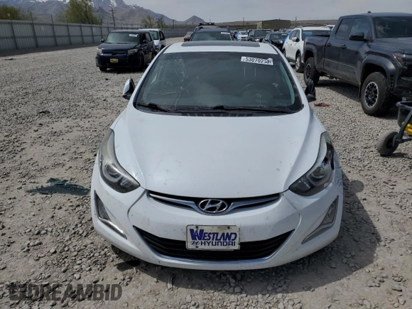 2015 Hyundai Elantra SE with VIN 5NPDH4AEXFH595205, listed as a Copart auction lot 53070235 with 92,000 mi miles and Salvage Title. Bid and sale history available at DreamBid. Image 5.