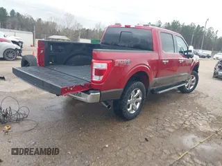 2021 Ford F-150 XL with VIN 1FTFW1E86MKD88763, listed as a IAAI auction lot 41742760 with 54,504 mi miles. Bid and sale history available at carsss.com. Image 4.