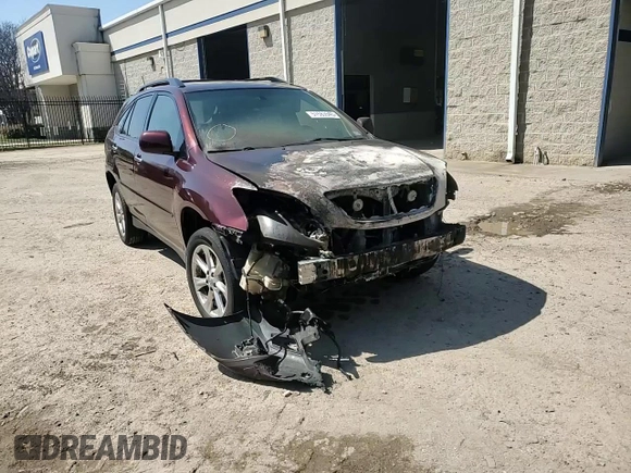2009 Lexus RX 350 with VIN JTJHK31U392061647, listed as a Copart auction lot 51583545 with Not Provided miles and Salvage Title. Bid and sale history available at DreamBid. Image 12.