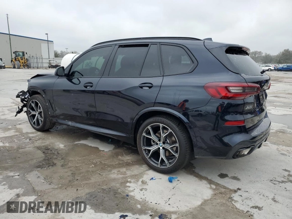 2023 BMW X5 sDrive40i with VIN 5UXCR4C07P9R26891, listed as a Copart auction lot 46105455 with 3,843 mi miles and Salvage Title. Bid and sale history available at carsss.com. Image 2.