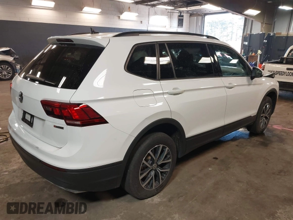 2021 Volkswagen Tiguan S with VIN 3VV0B7AX8MM019835, listed as a IAAI auction lot 41632843 with 35,357 mi miles and . Bid and sale history available at DreamBid. Image 4.