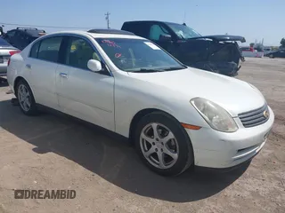 2003 Infiniti G35 z VIN JNKCV51E23M302066, wystawiony jako IAAI lot #42149384 z przebiegiem 244 797 mil mil oraz . Historia ofert i sprzedaży dostępna na DreamBid. Obrazek 1.