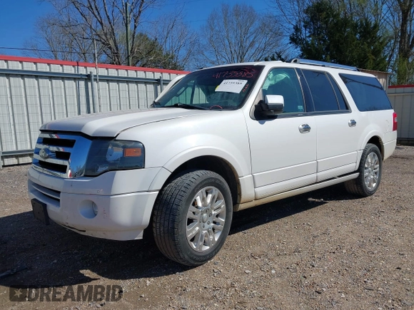 2013 Ford Expedition EL Limited with VIN 1FMJK1K58DEF66375, listed as a IAAI auction lot 41735385 with 188,340 mi miles. Bid and sale history available at carsss.com. Image 2.