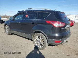 2014 Ford Escape Titanium with VIN 1FMCU0JX0EUD43299, listed as a Copart auction lot 49587535 with 0 mi miles and Salvage Title. Bid and sale history available at carsss.com. Image 2.