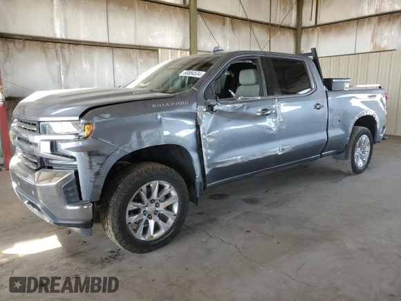 2021 Chevrolet Silverado 1500 LTZ with VIN 1GCUYGET1MZ305238, listed as a Copart auction lot 68884534 with 84,045 mi miles and Salvage Title. Bid and sale history available at DreamBid. Image 1.