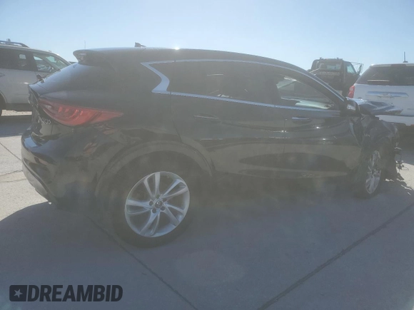 2017 Infiniti QX30 Premium with VIN SJKCH5CP9HA025624, listed as a Copart auction lot 86900434 with Not Provided miles and Salvage Title. Bid and sale history available at DreamBid. Image 3.