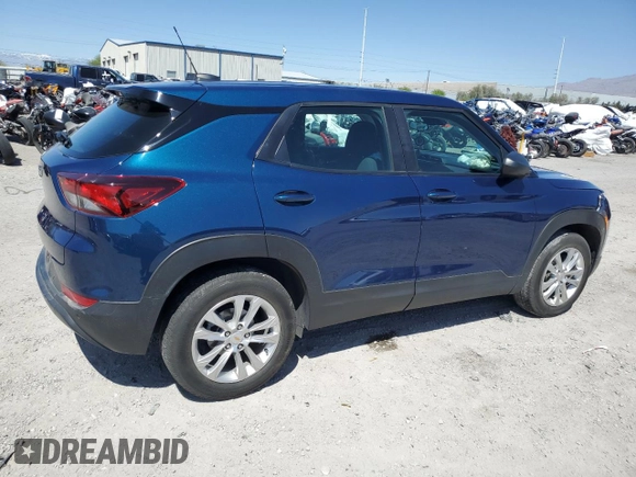 2021 Chevrolet TrailBlazer LS with VIN KL79MMS20MB146410, listed as a Copart auction lot 52323574 with 39,549 mi miles and . Bid and sale history available at DreamBid. Image 3.