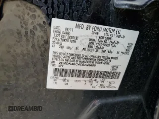 2012 Ford Edge Limited with VIN 2FMDK4KC4CBA26609, listed as a Copart auction lot 54130295 with 153,477 mi miles and Clean Title. Bid and sale history available at carsss.com. Image 12.