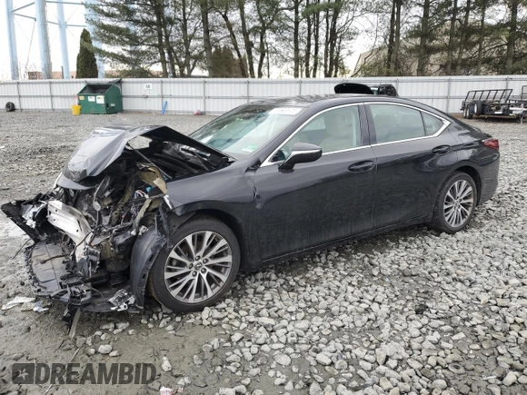 2019 Lexus ES with VIN 58ABZ1B1XKU013266, listed as a Copart auction lot 43569625 with 63,461 mi miles and Salvage Title. Bid and sale history available at carsss.com. Image 1.