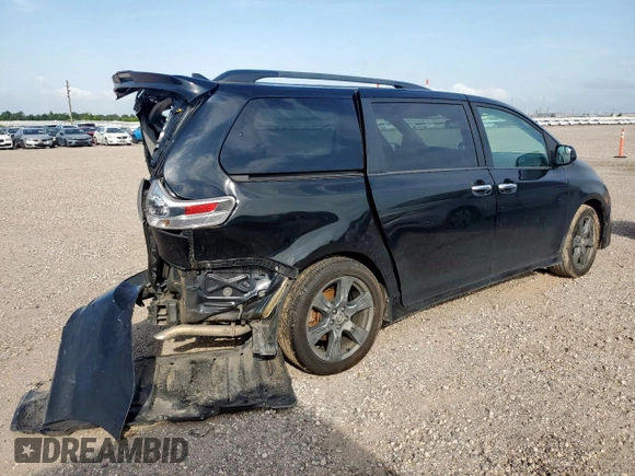 2018 Toyota Sienna SE with VIN 5TDXZ3DC4JS916138, listed as a Copart auction lot 57165495 with 120,764 mi miles and Salvage title. Bid and sale history available at DreamBid. Image 3.